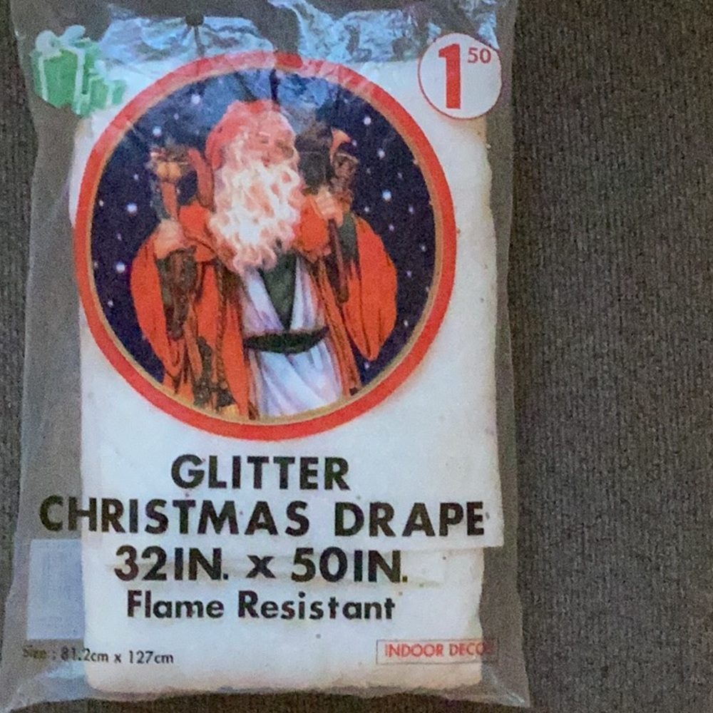 Glitter Christmas Drape
